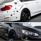 Resim Yıldız İzi Kurşun İzi Sticker Gerçekçi Üç Boyutlu 