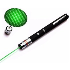 Resim Yeşil Lazer Pointer Pilli Yeşil Lazer 200Mw 