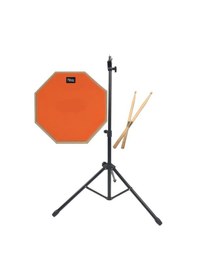 Resim Midex Dd-1080-pak Bateri Davul Çalışma Pedi Seti 8 İnç Drum Practice Pad 