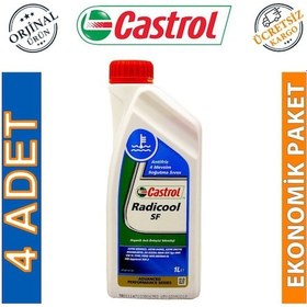 Resim Castrol Radicool Sf Konsantre Kırmızı Antifriz 1 Lt 4 Adet 