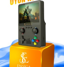 Resim ScHitec X6 3.5" IPS Ekran Taşınabilir 10000 Oyunlu Tv Bağlanan 32 GB Siyah Retro El Atari Oyun Konsolu 