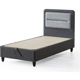 Resim Gisela Tek Kişilik Sandıklı Baza Ve Başlık Seti 2 Li Set 100 x 200 