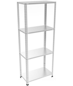 Resim Galvanizraf 4 Katlı Galvaniz Çelik Arşiv Depo Kiler Raf 31X93X100 Galvaniz 