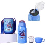 Resim 316 Paslanmaz Çelik Çocuk Soğuk Yalıtım Kupası LED Akıllı Termos Su Kupası 500ML(Yurt Dışından) 