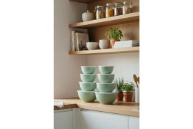 Resim Vienev 8'li Yuvarlak Kase Seti Mint Yeşili | 1l, 1.5l, 2.3l, 3.3l | Kapaklı Çok Amaçlı Mutfak Saklama Kabı 