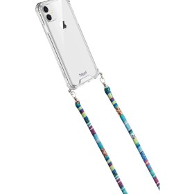 Resim Ash Tüm Telefonlarla Uyumlu El Emeği Örgülü Renkli 110 cm Ipli ve Boyun Askılı Kumaş Telefon Askısı (Renkli) 