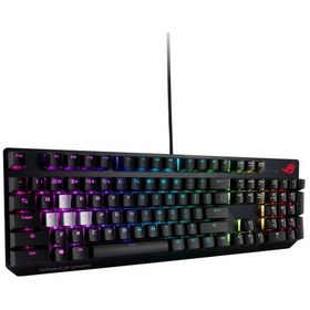 Resim Asus ROG Strix Scope Aura Sync RGB Türkçe NX Red Switch Geniş Ctrl Tuşu Mekanik Oyuncu Klavye 