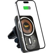 Resim Buff BL38 15W Magsafe Uyumlu Araç Içi Wireless Şarj Cihazı 