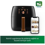 Resim Philips 1.4 Kg Airfryer Xxl Smart Sensing Fritöz 7.3 Litre Premium Gold 