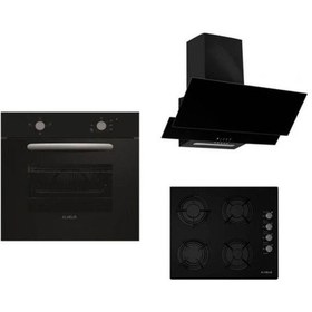 Resim Alveus MFA 604 M - GLS 640 BL - F17/60 Siyah Ankastre Set 
