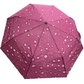Resim Tam Otomatik Bordo Damla Desenli Şemsiye 7110c 709801 Bordo 