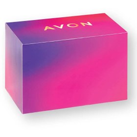 Resim Avon Kırmızı Ve Mor Tonların Karton Hediye Kutusu 