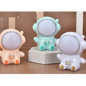 Resim hediyeconcepti Karikatür Spaceman Gece Işıkları Usb Şarj Edilebilir Lambalar Çocuklar Için Bebek Masa Lambası 