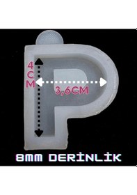 Resim Harf Kalıbı / Noktalı Harf / Türkçe Karakter Silikon Kalıp P 