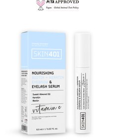 Resim Skin401 Nourishing Biotin+Creatine Eyebrow & Eyelash Serum 6.5ml 