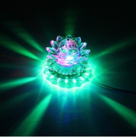 Resim Kuzey Disko Lambası Renkli Dönen Disko Işığı Led Light Noel Party Disco Led Multi Colors Renkli Led Işık 