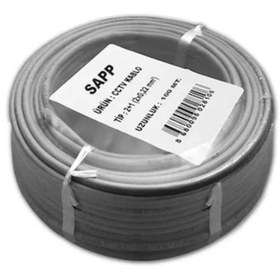 Resim Genel Markalar 100 Metre Cctv Kablo, Güvenlik Kamera Kablosu 2+1 0,22 (p) 