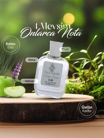 Resim Hediyelik Set Özel Erkek Edp Parfüm Ve Siyah Deri Kartlık - E-197 Amber 