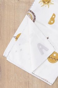 Resim Kız Erkek Bebek Unisex Pazen Kundak Battaniye STL6914 