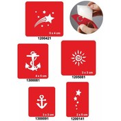 Resim Gökyüzü Herkesindir 5'li Set Geçici Dövme Kına Şablonu 