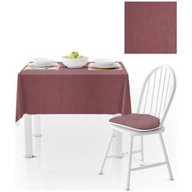 Resim Gül Kurusu Kadife Dokulu Masa Örtüsü 180x260 