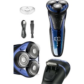 Resim Ultra Derin Mavi Şarjlı Islak & Kuru Su Geçirmez Tıraş Makinesi 