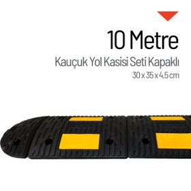 Resim İleri Trafik Kauçuk Hız Kesici Set Kapaklı, Yol Kasisi 10 metre - EKO 