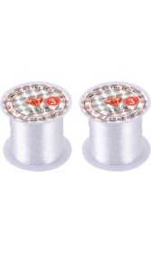 Resim Xin Yue Zhang Ξ Ny Ue Zhang 2x Takı Boncuk Konu 0.3mm Dia. Şeffaf Naylon Olta Makarası 17 Lbs (Yurt Dışından) 