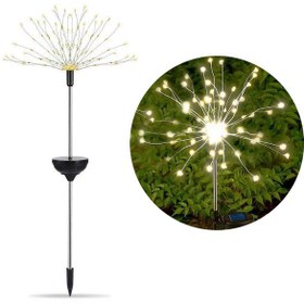 Resim Solar Güneş Enerjili Bahçe Karahindiba 120 Led Aydınlatma 