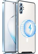 Resim Samsung Galaxy Note10+ Magsafe Manyetik Buzlu Metal Telefon Kılıfı 