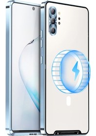 Resim Samsung Galaxy Note10+ Magsafe Manyetik Buzlu Metal Telefon Kılıfı 