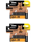 Resim Duracell Alkalin 40'lı AAA İnce Kalem Pil Duracell