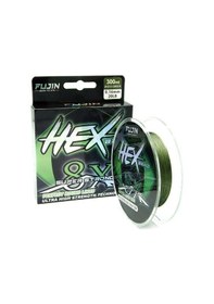 Resim Fujin Hex Braid 8x 300mt Moss Green Pe İp Misina 0,12 Mm 