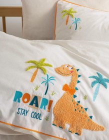 Resim Cottonbox Punch Nakışlı Bebek Bevresim Takımı Kıddo Krem 