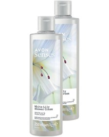 Resim Avon Senses White Lily Beyaz Zambak Kokulu Duş Jeli 2 x 250 ML 