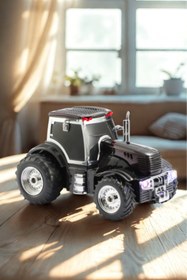 Resim LEERFEI Traktör Model Araba Kablosuz Hoparlör TF Kart USB Bluetooth FM Radyo Aux Destekli Bluetooth Speaker 