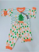 Resim imajbebe 1-2 Yaş Ananaslı Unisex Bebek Pijama Takımı 