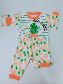 Resim imajbebe 1-2 Yaş Ananaslı Unisex Bebek Pijama Takımı 