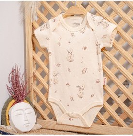Resim Tiffany Baby & Kids Tiffany Mother Swan Organic Theme Yarım Kollu Bebek Body 56008 