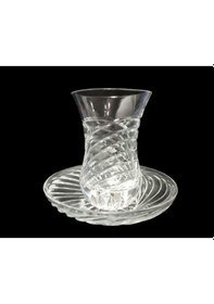 Resim Kristal Cam Çay Bardağı Seti 5 Adet 5,5x5,5x8cm 