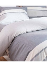 Resim Viento Nevresim Takımı Pamuk Gri Antrasit Parçalı Gri Çift Kişili Gri - Antrasit - Siyah 