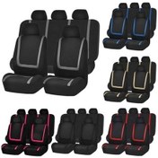 Resim Wondernest Evrensel Araba Koltuğu Kapağı Polyester Kumaş 4'lü Set Kırmızı Araç İç Aksesuarları 