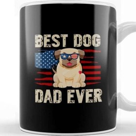 Resim Best Dog Dad Ever Köpek 08 Kupa Bardak Porselen 