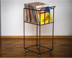 Resim Metal Organizer Sepet Dekoratif Plak Düzenleyici Mat siyah 