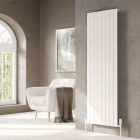 Resim Lojimax Alüminyum Dekoratif Radyatör Royal 1800 x 292 4 Dilim | Dokulu Beyaz | Yüksek Isıl Güç | 5 Yıl Üretici Garantisi 