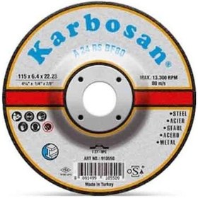 Resim Karbosan 10550 Metal Taşlama Taşı 115X6.4X22.23Mm 