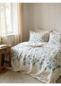 Resim Özdilek Ranforce Orkidea Tek Kişilik Nevresim Takımı %100 Pamuk, Yumuşak Ve Nefes Alabilen Kumaş Bej 