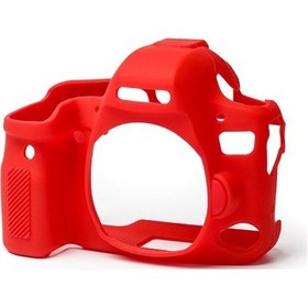 Resim Easycover Canon 760D Silikon Kılıf Ecc760Dr (Kırmızı) 