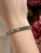 Resim Renkli Su Yolu Gümüş Bileklik 