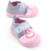 Resim Gezer Kışlık Cırtlı Ayarlanabilir Rahat Taban Happy Birds Bebe Kız Panduf Ayakkabı Ga2kbm.03364.00.3g5.b42 Pembe 
